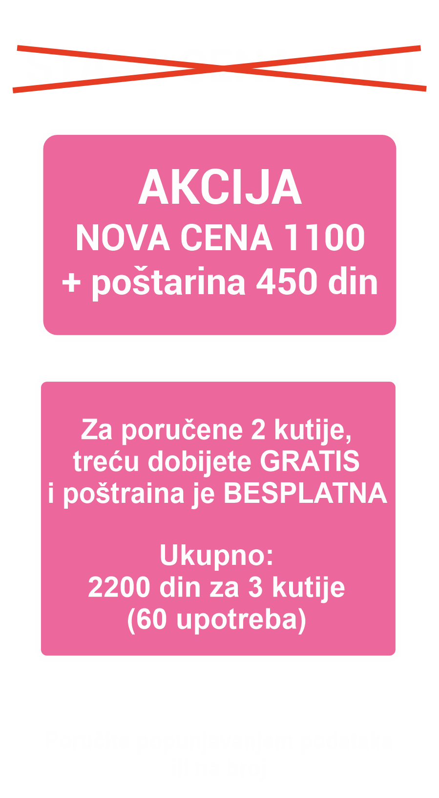 AKCIJA 2+1 GRATIS